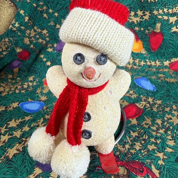 Lot Of 2 Dept 56 Billy Buttons Ornaments Snowman Skiing Moose Fishing Boat Tag - Picture 7 of 13